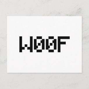 W00F [Leetspeak Animal Sounds] Postcard