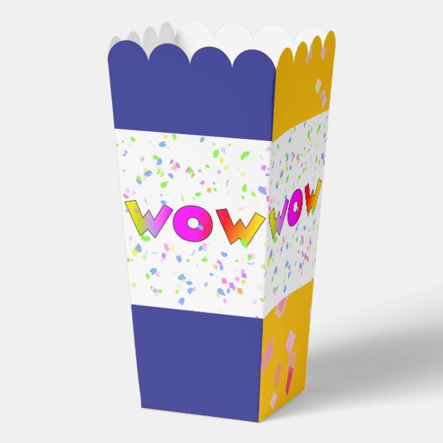 W0W Blue +Yellow               Favor Box (Front)
