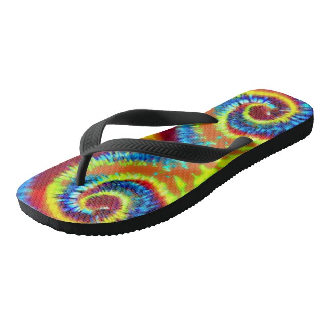 W2: Desighn. - Tie-Dye (R) |  Flip Flops (Angled)
