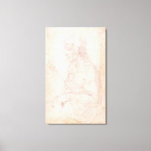 W.40 Sketch of a female figure Canvas Print