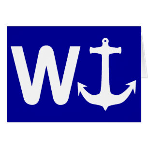 W Anchor Wanchor Funny Joke Gift