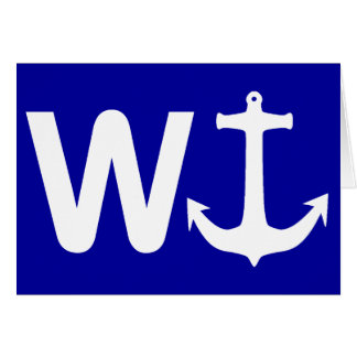 W Anchor Wanchor Funny Joke Gift