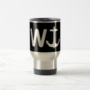 W Anchor Wanchor Funny Joke Gift Travel Mug