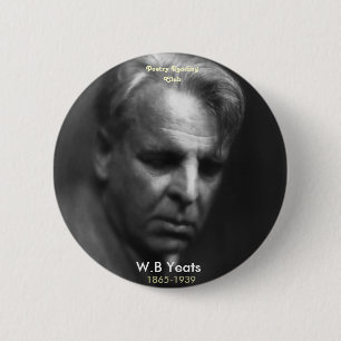 W. B. Yeats 2 Inch Round Button