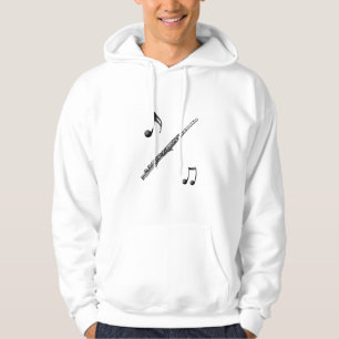W blanc cannelure de sweat - shirt à capuche de