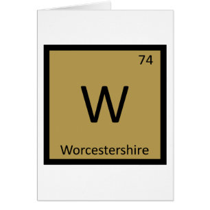 W - Chimie de la sauce Worcestershire Tableau péri