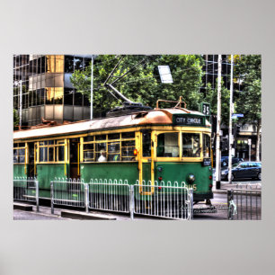 W Class Tram Poster