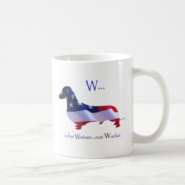 W est pour la tasse de Weiner (Droite)