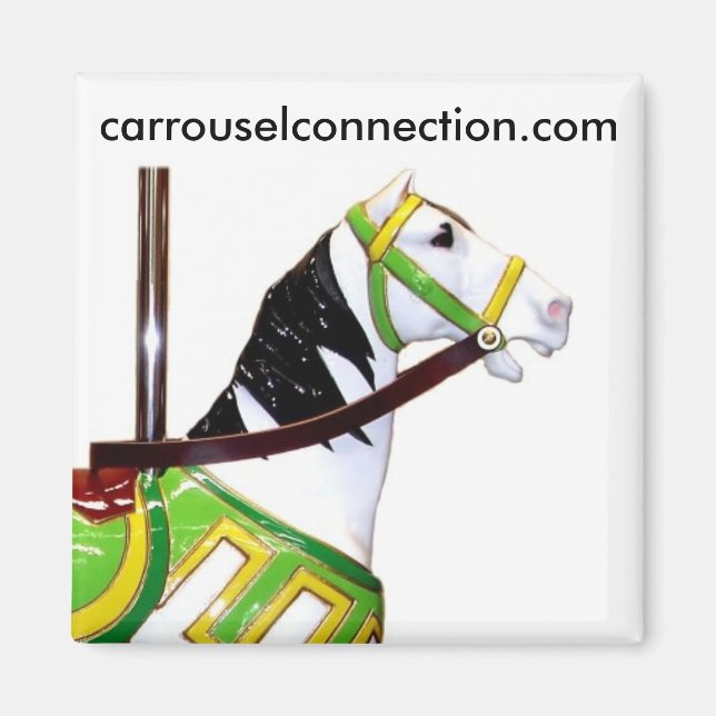 W.F. Mangels Kiddie Carousel Horse Magnet (Front)