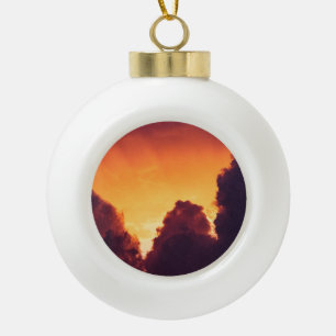 w in weather ceramic ball christmas ornament