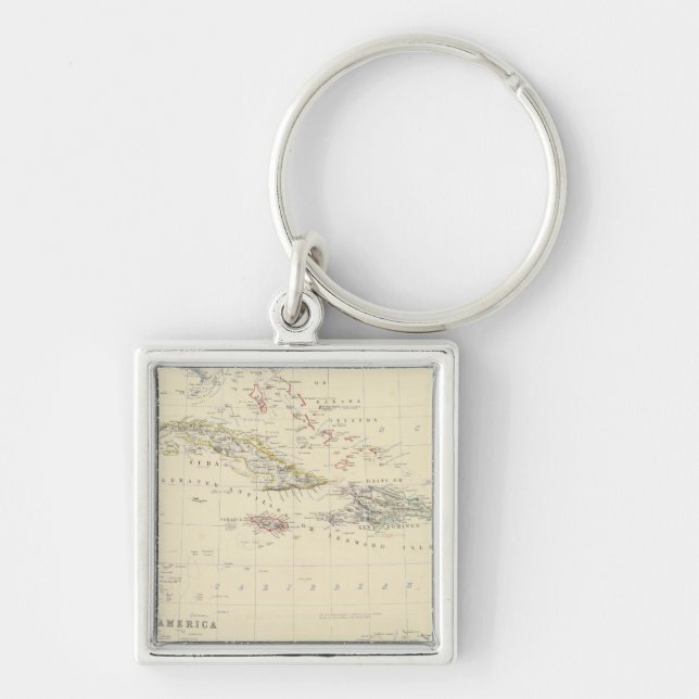 W India Is, Cent America Keychain (Front)