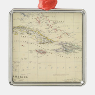 W India Is, Cent America Metal Ornament