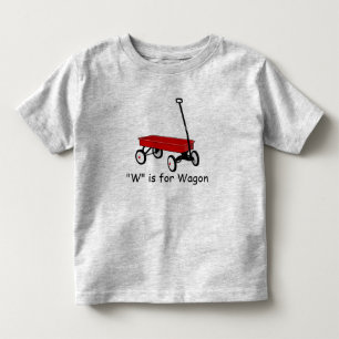 W is for Wagon Learn to Spell Toddler T-shirt