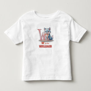 W is for William - Custom Toddler Name Tee