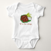 W is for Wings BBQ Buffalo Chicken Wing Alphabet