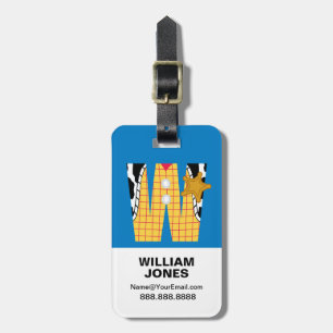 W is for Woody   Add Your Name Luggage Tag