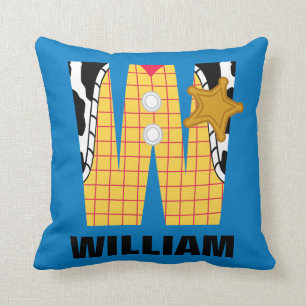 W is for Woody   Add Your Name Throw Pillow