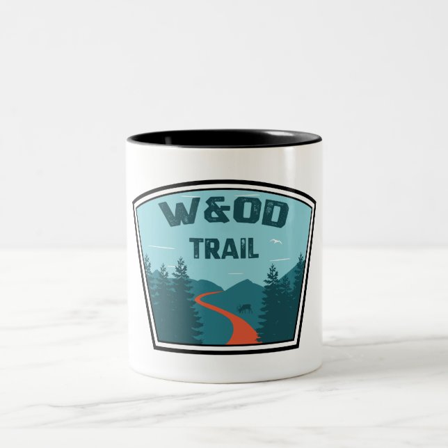 W&OD Trail Two-Tone Coffee Mug (Center)