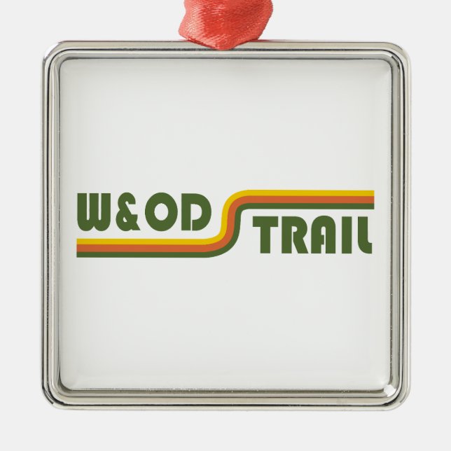 W&OD Trail Virginia Metal Ornament (Front)