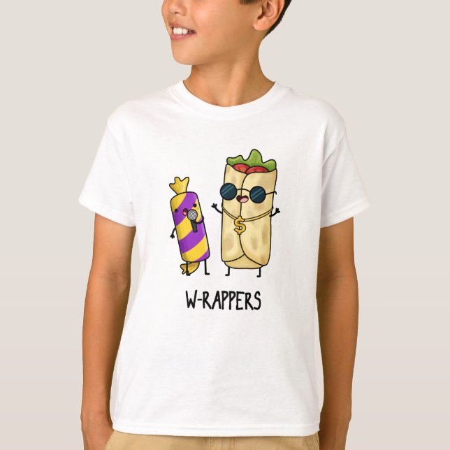 W-rappers Funny Food Pun  T-Shirt (Front)