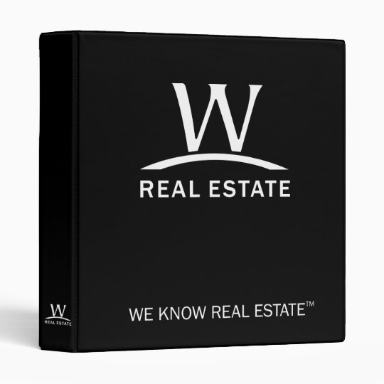 W Real Estate Binder Zazzle.ca