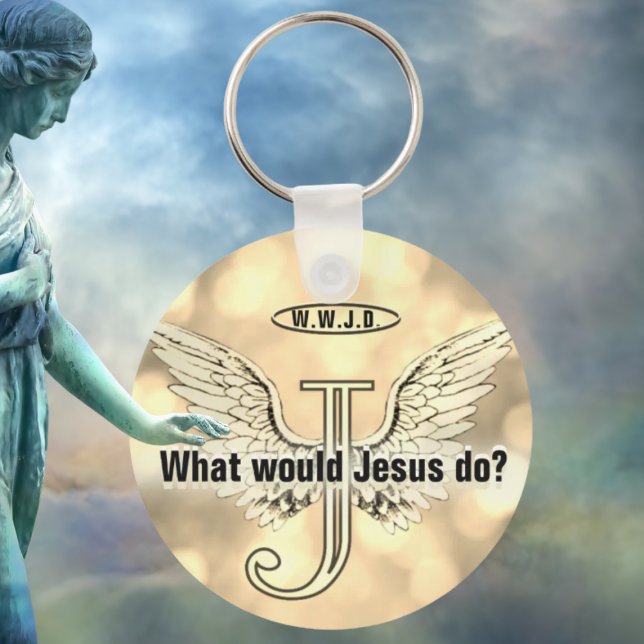W.W.J.D What would Jesus do? Keychain (Creator Uploaded)