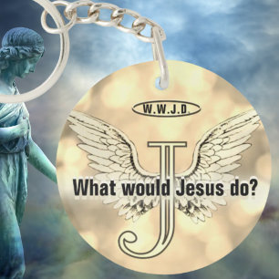W.W.J.D What would Jesus do? Keychain