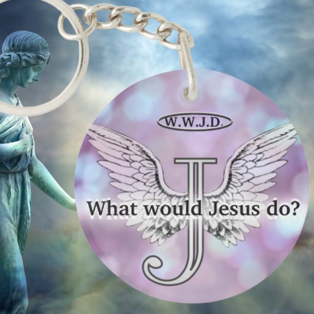 W.W.J.D What would Jesus do? Keychain (Creator Uploaded)