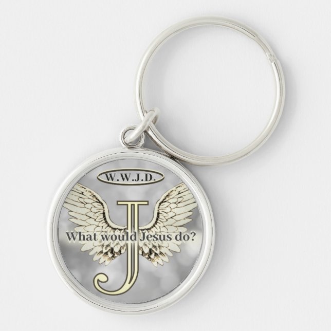 W.W.J.D What would Jesus do? Keychain (Front)