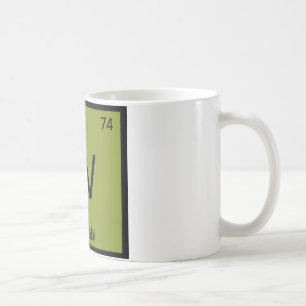 W - Wasabi Chemistry Periodic Table Symbol Coffee Mug