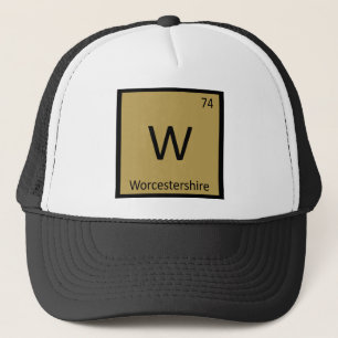 W - Worcestershire Sauce Chemistry Periodic Table Trucker Hat