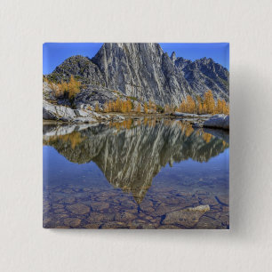 WA, Alpine Lakes Wilderness, Enchantment 2 Inch Square Button