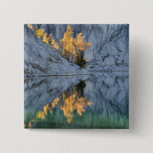 WA, Alpine Lakes Wilderness, Enchantment 3 2 Inch Square Button