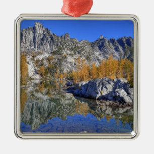 WA, Alpine Lakes Wilderness, Enchantment 7 Metal Ornament
