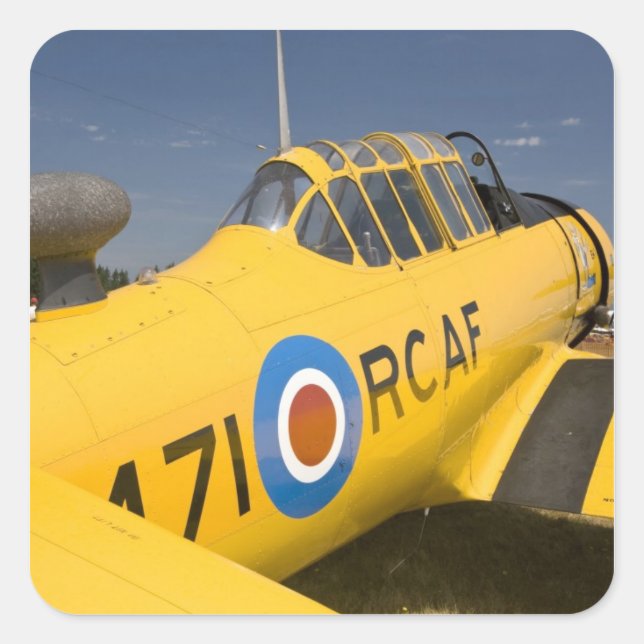 WA, Arlington, Arlington Fly-in, World War II Square Sticker (Front)