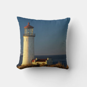 WA, Cape Disappointment State Park, North Head Throw Pillow