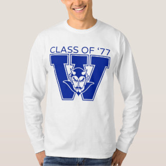 Wa-Hi Class of 1977 White Long Sleeve T-Shirt