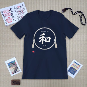 Wa – Japanese Harmony Kanji T-Shirt with kumihimo