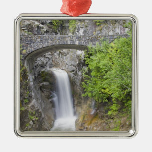 WA, Mount Rainier National Park, Christine Falls Metal Ornament