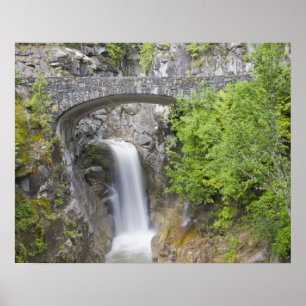 WA, Mount Rainier National Park, Christine Falls Poster