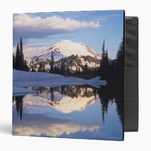 WA, Mt. Rainier NP, Mt. Rainier and clouds Binder