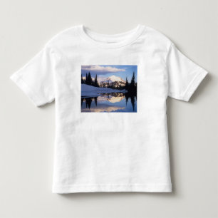 WA, Mt. Rainier NP, Mt. Rainier and clouds Toddler T-shirt