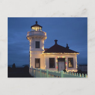 WA, Mukilteo, Mukilteo Lighthouse, established Postcard