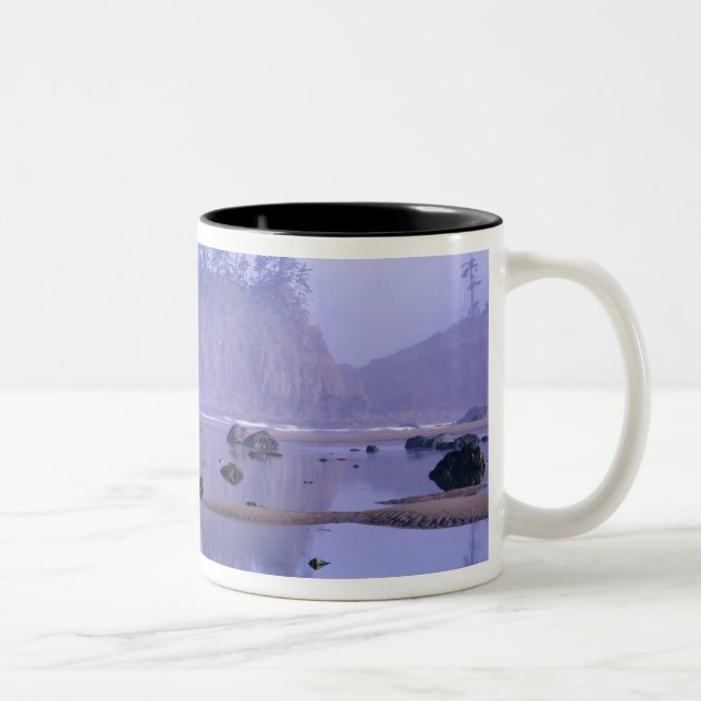 WA, Olympic National Park, Second Beach, Two-Tone Coffee Mug