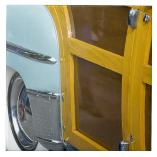 WA, Seattle, classic American automobile. 2 Tile