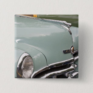 WA, Seattle, classic American automobile. 3 2 Inch Square Button