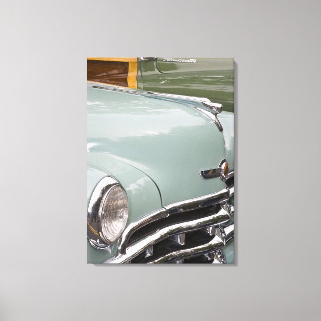 WA, Seattle, classic American automobile. 3 Canvas Print (Front)