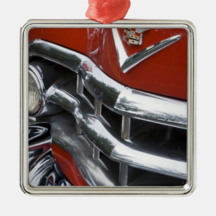 WA, Seattle, classic American automobile. 4 Metal Ornament