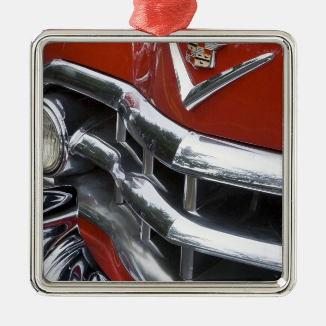 WA, Seattle, classic American automobile. 4 Metal Ornament (Front)