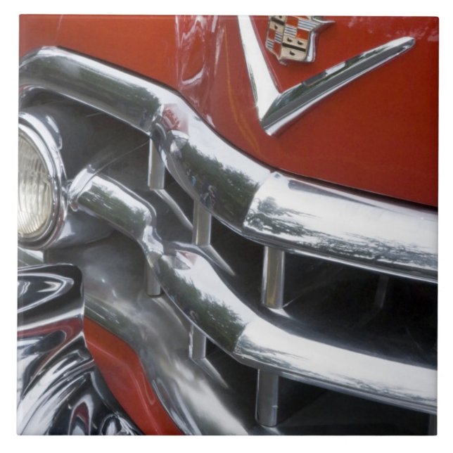 WA, Seattle, classic American automobile. 4 Tile (Front)